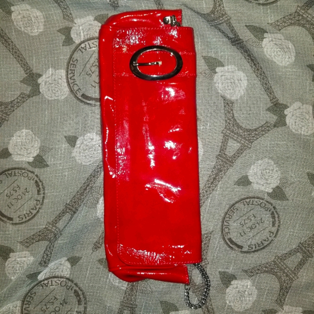 Maurizio Taiuti Vintage Red Clutch/Crossbody